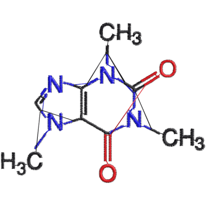 Matriz de Bordado Desenho de Química 